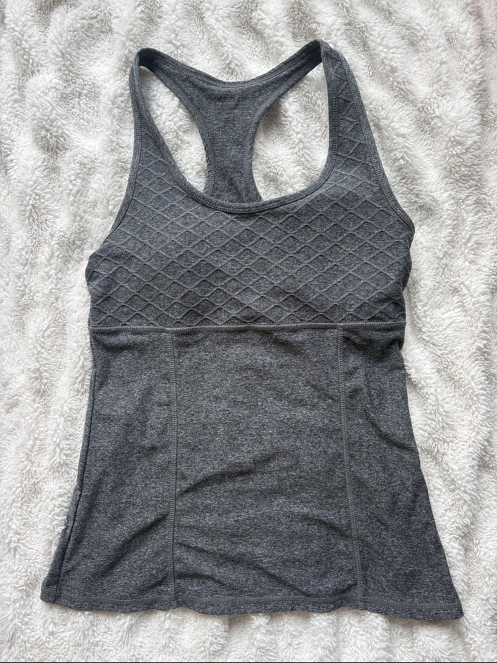 Head (Highlife) Heather Gray Racerback Tank Top With Built in Bra